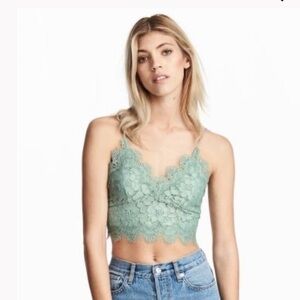 Seafoam Green Lace Bralette